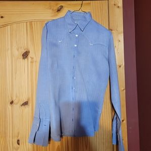 Cr ranchwear shirt size small blue